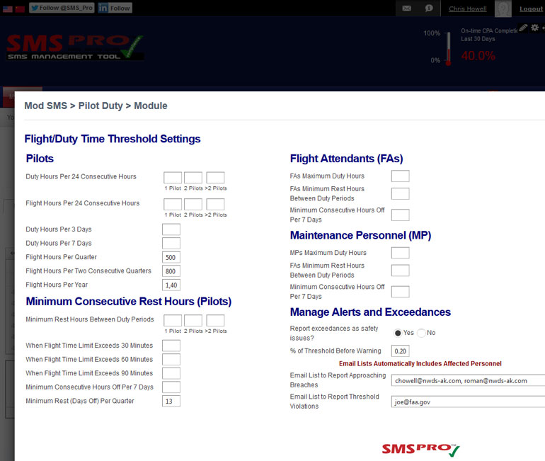 SMS Software for Airlines, Airports, Maintenance, Flight Schools, Drones UAS