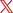 X logo red