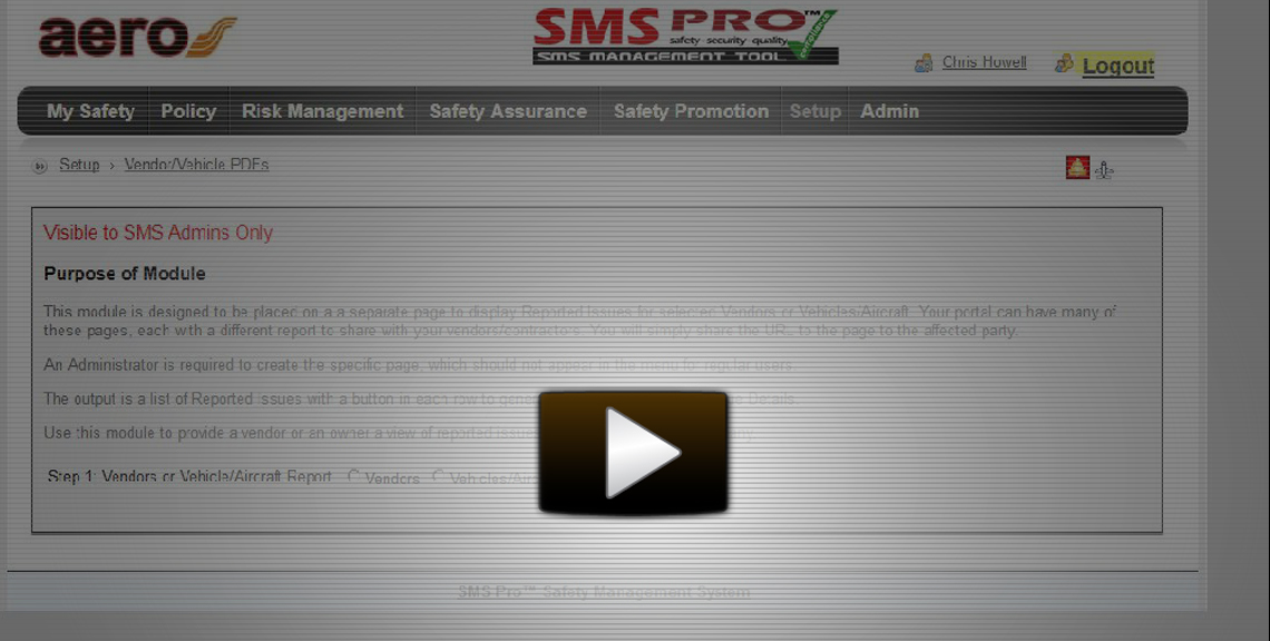 Image link to Vendor Vehicle PDF Reports Video